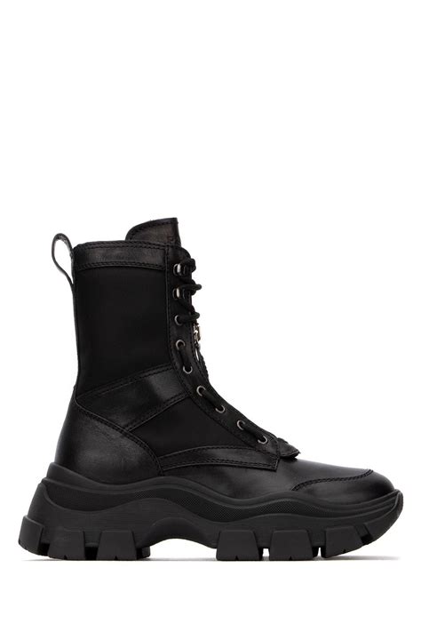 moon boots prada|prada black chunky combat boots.